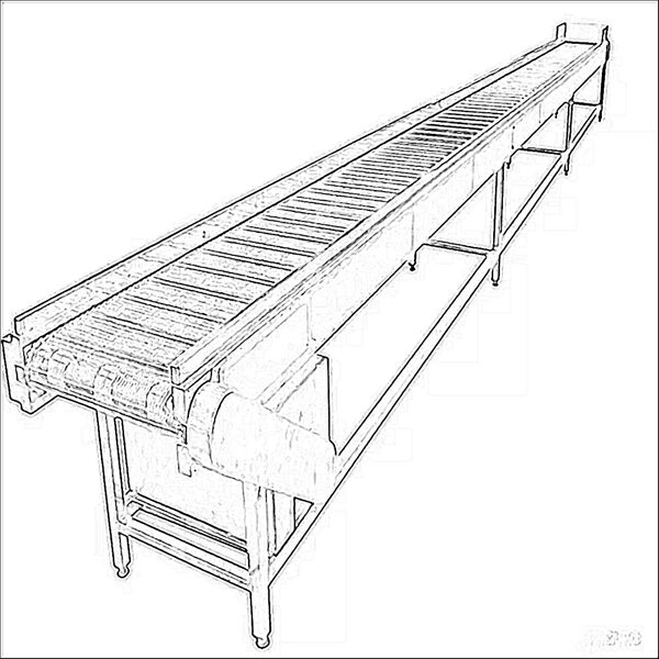 Drying, input and output conveyors 